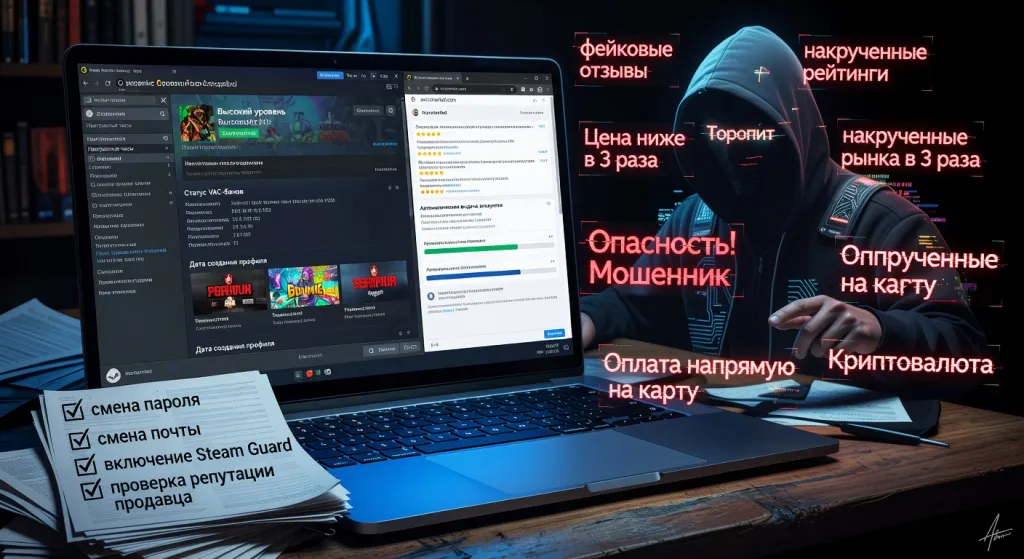 Как безопасно купить аккаунт Steam с играми: пошаговая инструкция